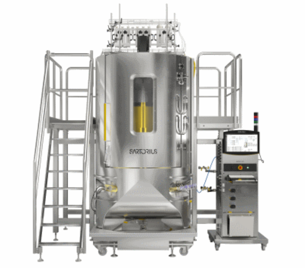 Image of Unused Sartorius Biostat STR 2000L + STR3 Control Tower Single-Use Bioreactor